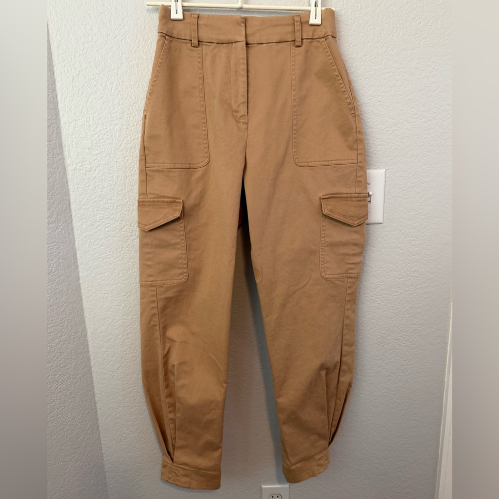 Express Women's Tan High-Rise Utility Pants